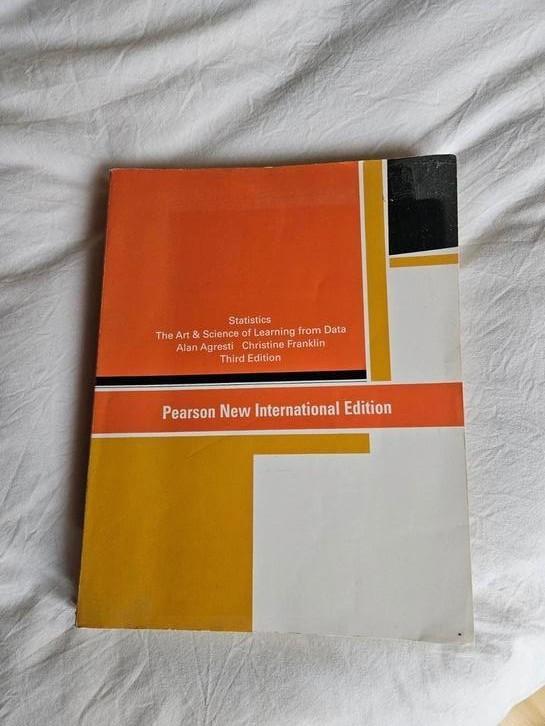 The Art & Science of Learning from Data - Statistiek boek, Boeken, Studieboeken en Cursussen, Gelezen, HBO, Beta, Ophalen of Verzenden