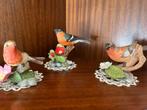 Set van 12 Porseleinen vogeltjes - jaren 80 - Vintage collec, Ophalen