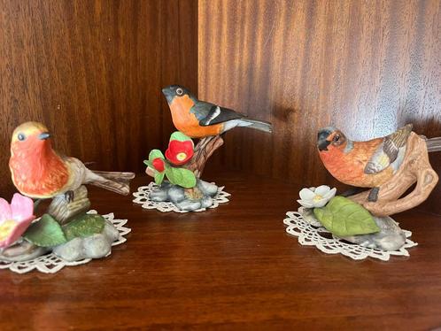 Set van 12 Porseleinen vogeltjes - jaren 80 - Vintage collec, Antiek en Kunst, Curiosa en Brocante, Ophalen