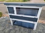 Konijnenhok 2 verdiepingen, in zeer goede staat., Dieren en Toebehoren, Knaagdieren en Konijnen | Hokken en Kooien, Ophalen, 110 cm of meer