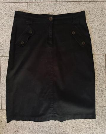 Zwarte jeans rok, maat 38  zgan (K54) beschikbaar voor biedingen