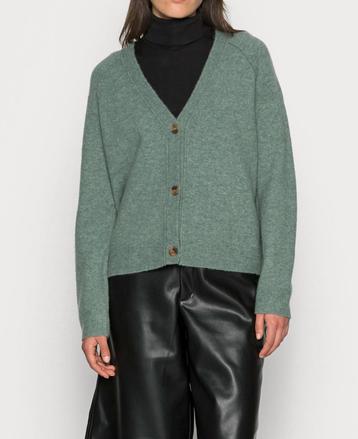 Esprit wollen vest met v-hals kleur dusty green maat M 38 beschikbaar voor biedingen
