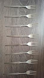 Vintage zilveren vorkjes set 8x, Ophalen of Verzenden