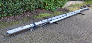 Aluminium mast 7,7m + giek + verstaging