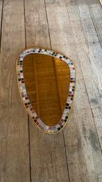 Vintage spiegel mozaïek, Ophalen of Verzenden, Ovaal, Minder dan 50 cm