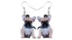 oorbellen zittende Franse bulldog, Sieraden, Tassen en Uiterlijk, Verzenden, Nieuw, Overige materialen