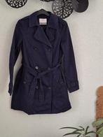 Bershka donkerblauwe zomerjas/ trenchcoat, mt S/36, Blauw, Maat 36 (S), Gedragen, Bershka