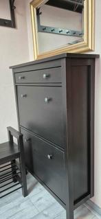 Schoenenkast zwart/bruin, Ophalen of Verzenden, Zo goed als nieuw