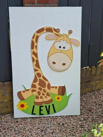 Geboortebord Giraffe voor tuin te koop beschikbaar voor biedingen