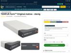 Tempur matras traagschuim, hoge kwaliteit, 4 weken gebruikt, Ophalen, 90 cm, Eenpersoons, Zo goed als nieuw