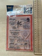 Joy Crafts stempelset (Bakery), Hobby en Vrije tijd, Stempelen, Ophalen of Verzenden, Nieuw, EZ-mounted stempel