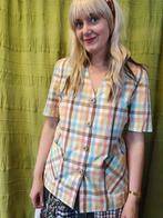 Vintage blouse - Jaren 90 - geruit/ruiten - 38/M/medium, Gedragen, Maat 38/40 (M), Vintage, Ophalen of Verzenden