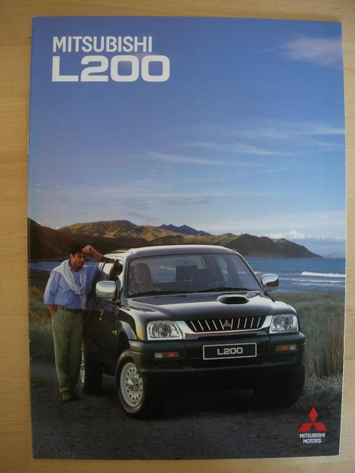 Mitsubishi L200 Pick-Up Brochure 1998 – Pickup L-200, Boeken, Auto's | Folders en Tijdschriften, Zo goed als nieuw, Mitsubishi