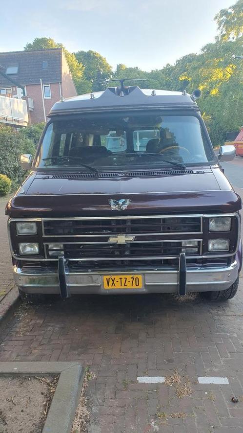 Chevrolet Chevy van g20 v8 camper lpg benzine 1989, Auto's, Chevrolet, Particulier, Chevy Van, LPG, Automaat, Rood, Stof, Achterwielaandrijving