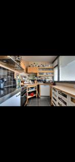 Keuken met oven en vaatwasser, Gebruikt, Bruin, Hoekkeuken, Ophalen of Verzenden