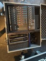 Mengpaneel met Microfoons - Complete Set, Muziek en Instrumenten, Mengpanelen, Ophalen of Verzenden, Gebruikt, 10 tot 20 kanalen