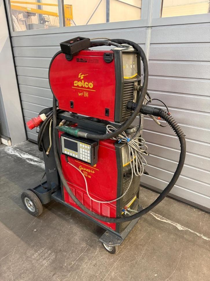Selco Genesis 352 GSM + WF104 draadaanvoer MIG  TIG AC / DC, Doe-het-zelf en Verbouw, Gereedschap | Lasapparaten, Gebruikt, Overige typen