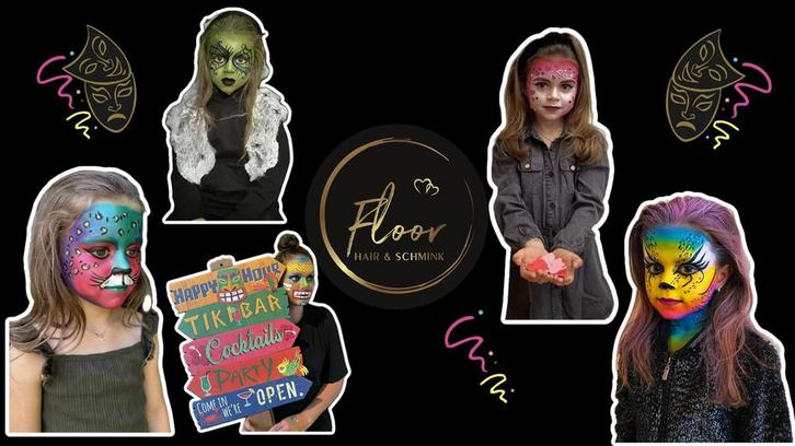 Schminken Floor Hair & Schmink, Diensten en Vakmensen, Kinderfeestjes en Entertainers, Schmink- of Themafeestjes