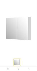 Aquazuro spiegelkast NIEUW Napoli 90cm Wit, Huis en Inrichting, Ophalen, Spiegelkast, Nieuw, 50 tot 100 cm