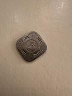 Nikkel stuiver nederland 1923, Ophalen of Verzenden, Koningin Wilhelmina, 5 cent, Losse munt
