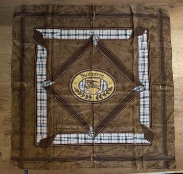 Prachtige zijden vintage sjaal Burberry, origineel en uniek! beschikbaar voor biedingen