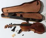 Vintage Duitse Viool (1900-1930) met Kist - Onderdelen/Vinta, Muziek en Instrumenten, Ophalen of Verzenden, Gebruikt
