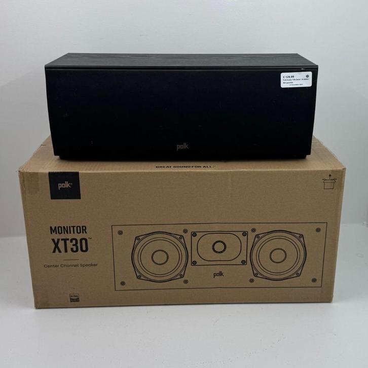 Polk Audio T30 Hifi Speaker Zwart | In doos, Audio, Tv en Foto, Luidsprekers, Zo goed als nieuw, Front, Rear of Stereo speakers