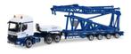 Mercedes Benz Arocs S.Sz. + Anlenkstück LR1600/2"Wasel"herpa, Hobby en Vrije tijd, Modelauto's | 1:87, Ophalen of Verzenden, Nieuw