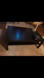 Mooie Zwarte salontafel twee etages 120-45cm, 100 tot 150 cm, Zo goed als nieuw, Minder dan 50 cm, Rechthoekig