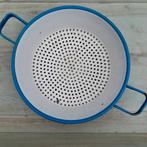 Geëmailleerd vergiet, Blauw, Antiek en Kunst, Antiek | Emaille, Ophalen of Verzenden