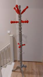 Grijze staande kapstok met rode details, Huis en Inrichting, Woonaccessoires | Kapstokken, Gebruikt, Ophalen of Verzenden, Staande kapstok