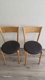 4 eettafelstoelen, Huis en Inrichting, Stoelen, Ophalen, Zo goed als nieuw, Bruin, Vier