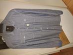 G star heren blouse maat l lange mouw, Blauw, Ophalen of Verzenden, Zo goed als nieuw, Halswijdte 41/42 (L)