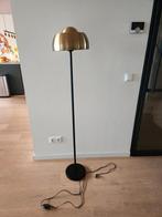 Stalamp zwart met messingkleur. 145 cm hoog., Ophalen, Zo goed als nieuw, Metaal, 100 tot 150 cm