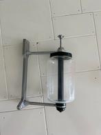 Vintage Zeepdispenser Glas & Metaal - 23cm Lengte, Antiek en Kunst, Ophalen of Verzenden