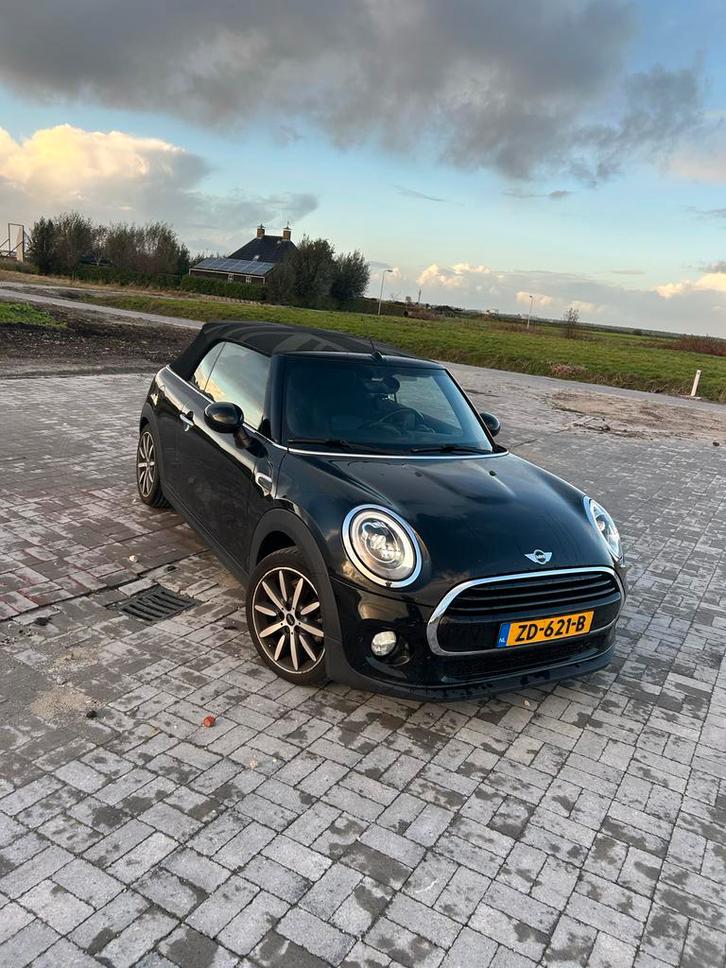 Mini Cabrio  2019 Zwart 75000km!!, Auto's, Mini, Particulier, Cabrio, ABS, Airbags, Airconditioning, Alarm, Bluetooth, Boordcomputer