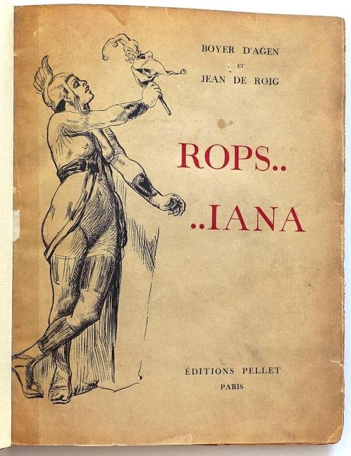 Félicien Rops 1924 Rops...iana 1/500 ex. Fraaie Leren Band, Antiek en Kunst, Antiek | Boeken en Bijbels, Ophalen of Verzenden