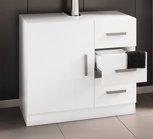 Wastafel onderkast wit - nieuw in verpakking, Huis en Inrichting, Badkamer | Badkamermeubels, Nieuw, Wastafelkast, Minder dan 100 cm
