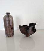 Decoratief kruikje en schaaltje uit Rwanda, Ophalen of Verzenden