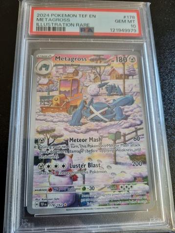 PSA 10 Metagross Illustration Rare - 178 pokemon kaart beschikbaar voor biedingen