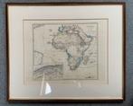 Landkaart Afrika met mooie lijst, Boeken, Atlassen en Landkaarten, Ophalen, Zo goed als nieuw, 1800 tot 2000, Landkaart