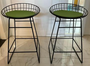 2 x Nieuw van Pastoe barkrukken met kussen!! beschikbaar voor biedingen