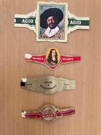 4 Sigarenbandjes, Verzamelen, Ophalen of Verzenden, Gebruikt, Sigarenbandjes