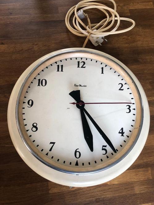 Oude wandklok Time Master 50er jaren KLOK, Antiek en Kunst, Antiek | Klokken, Ophalen of Verzenden