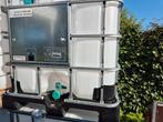IBC watertank met kunststof onderstel. Heeft water in gezete, Tuin en Terras, Regentonnen, 150 liter of meer, Ophalen of Verzenden