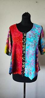 kleurrijke crop blouse van Normal Crazy maat L, Kleding | Dames, Verzenden, Korte mouw