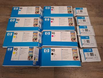 HP 90 printkop Designjet  printhead and cleaner HP inkt card beschikbaar voor biedingen