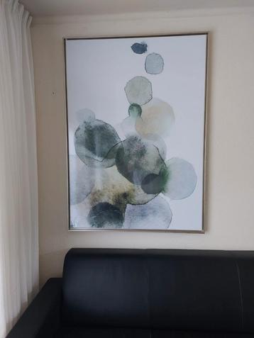 Super groot abstract schilderij wanddecoratie  waterdruppels beschikbaar voor biedingen