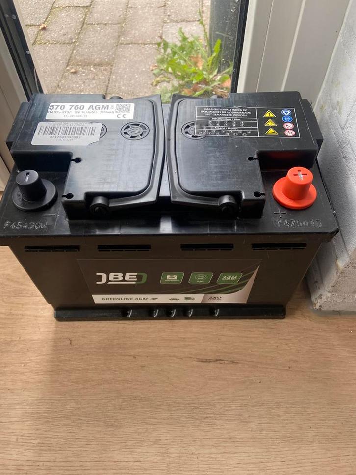 Nieuwe AGM Accu (peugeot 2008 start/stop) 12V 70Ah 760A, Auto-onderdelen, Accu's en Toebehoren, Peugeot, Nieuw, Ophalen