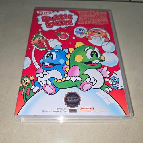 Bubble Bobble NES Game Case, Spelcomputers en Games, Games | Nintendo NES, Zo goed als nieuw, Verzenden